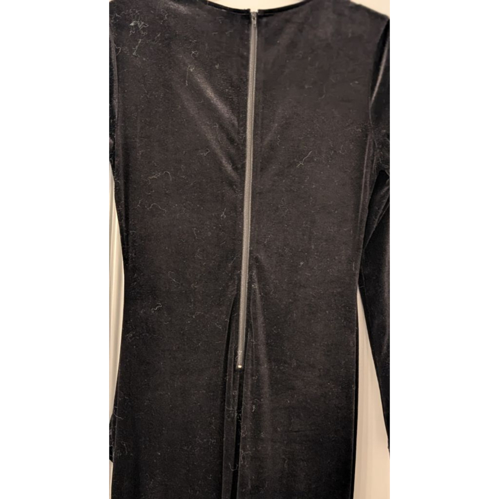 Women's Windsor Black Velvet Long Sleeve Maxi Dress M - Picture 13 of 16